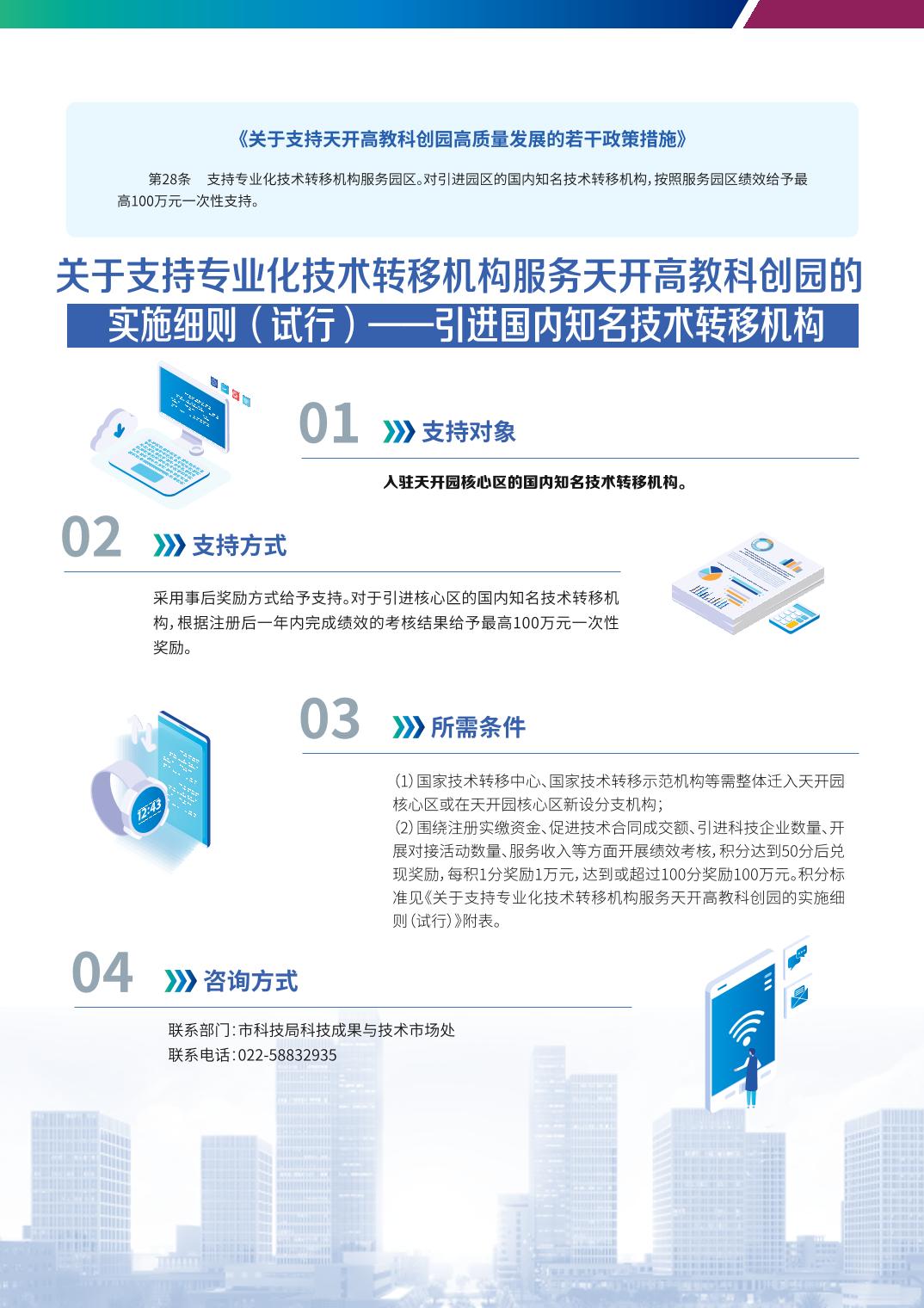 政策措施|【一圖讀懂】13.2 支持專業化技術轉移機構-引進國內知名技術轉移機構